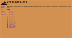 Desktop Screenshot of freetango.org