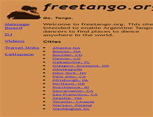 Tablet Screenshot of freetango.org